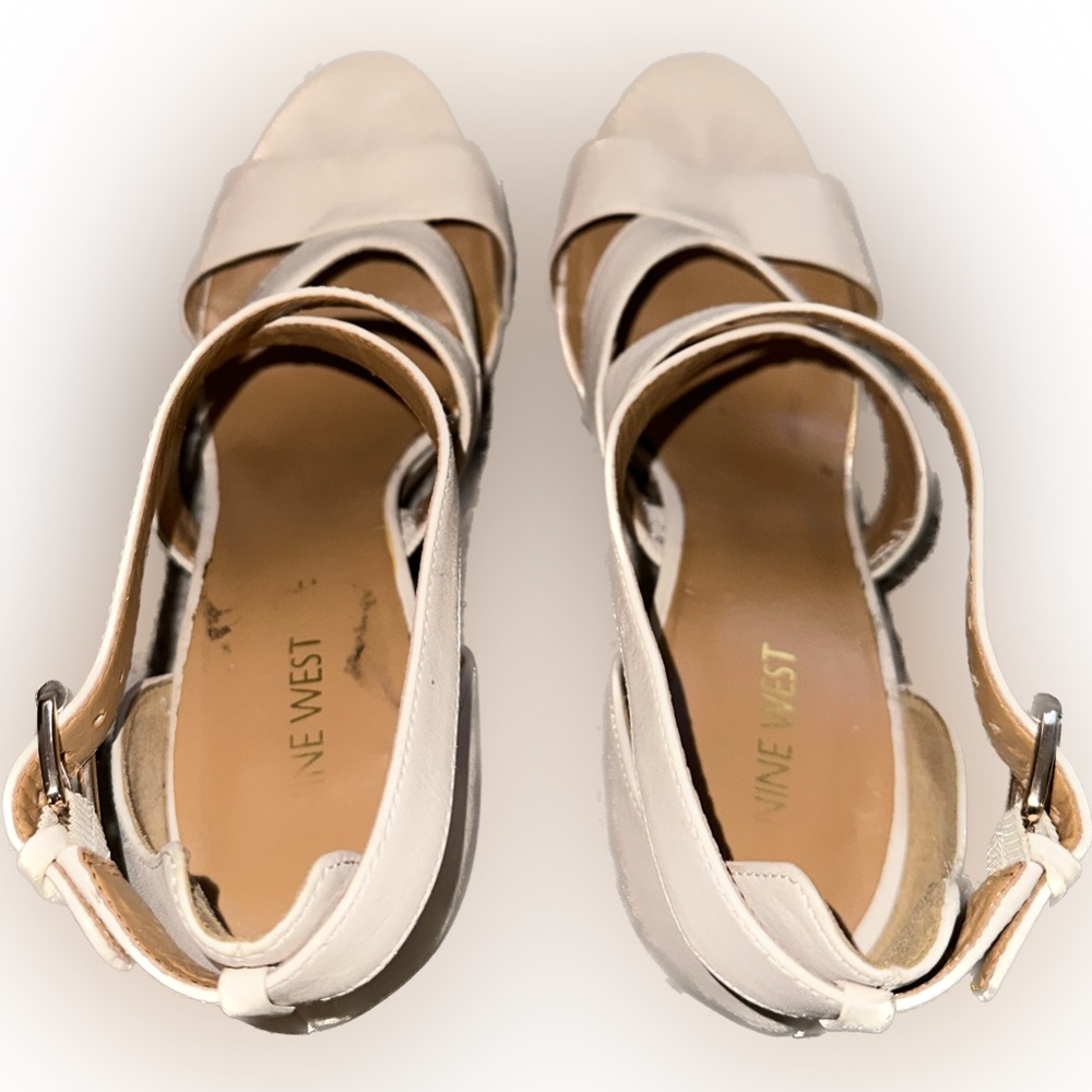 Nine West White Heels - Picture 4 of 6